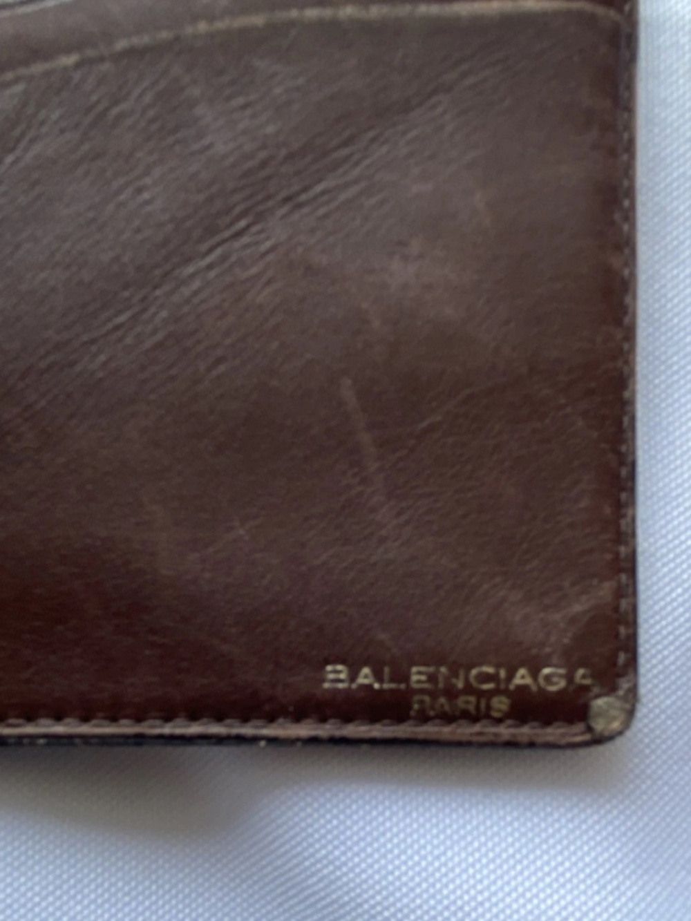 Vintage Balenciaga Paris Brown Leather Wallet - Picture 3 of 12